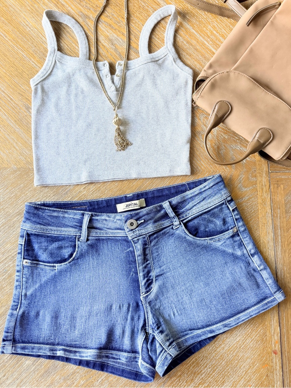 Jupital Dark Wash Micro Denim Shorts Size 9 Hot Girl Summer Scandi Cool Girl